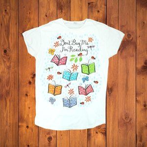 Vintage Relevant Products Womens Shirt One Size White 1990s "Dont Bug Me I'm .."